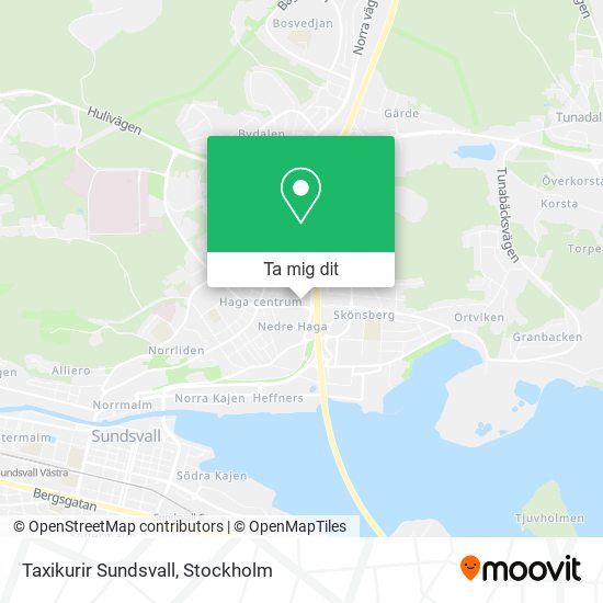 Taxikurir Sundsvall karta