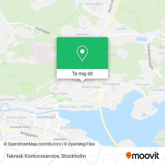 Teknisk Kontorsservice karta