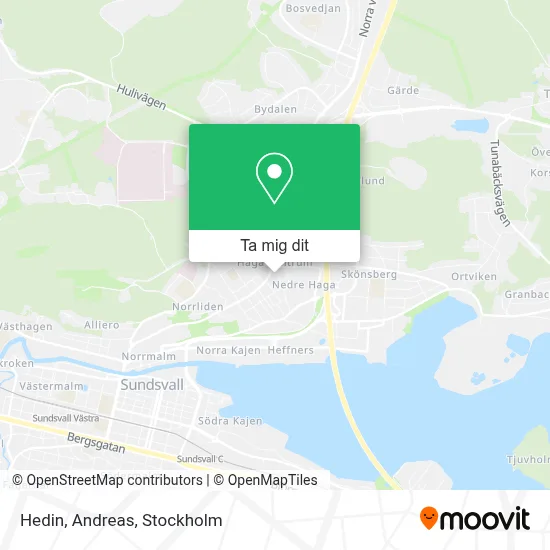 Hedin, Andreas karta