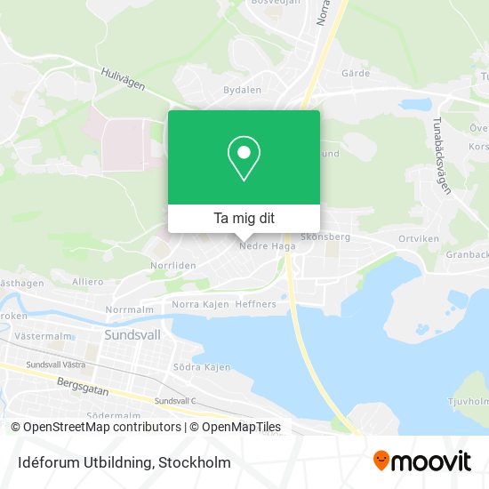 Idéforum Utbildning karta