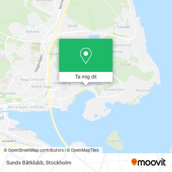 Sunds Båtklubb karta