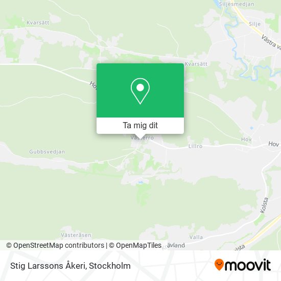 Stig Larssons Åkeri karta