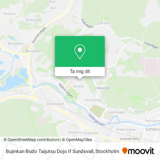 Bujinkan Budo Taijutsu Dojo If Sundsvall karta
