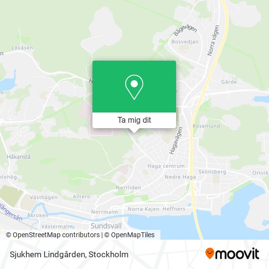Sjukhem Lindgården karta