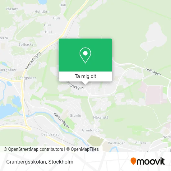 Granbergsskolan karta