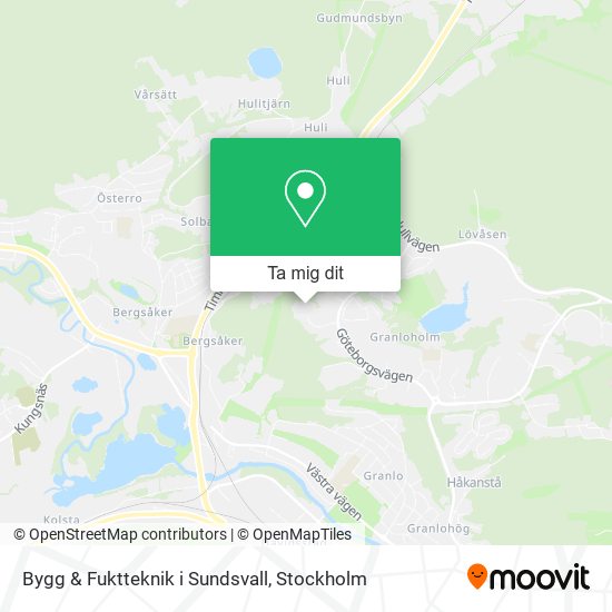 Bygg & Fuktteknik i Sundsvall karta