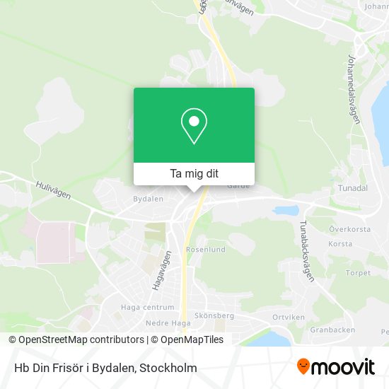 Hb Din Frisör i Bydalen karta