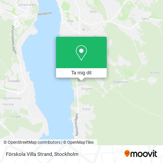 Förskola Villa Strand karta