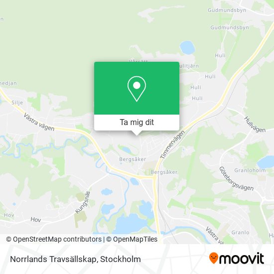 Norrlands Travsällskap karta