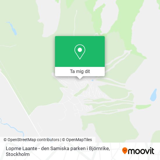 Lopme Laante - den Samiska parken i Björnrike karta