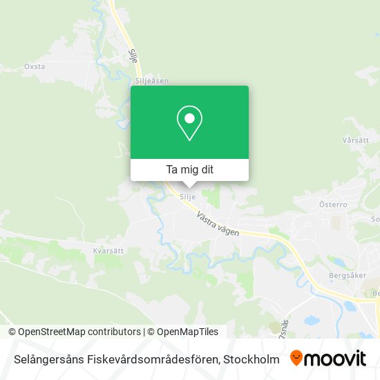 Selångersåns Fiskevårdsområdesfören karta