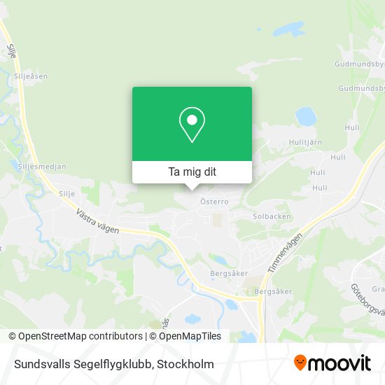 Sundsvalls Segelflygklubb karta
