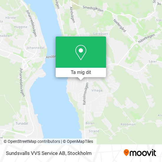 Sundsvalls VVS Service AB karta