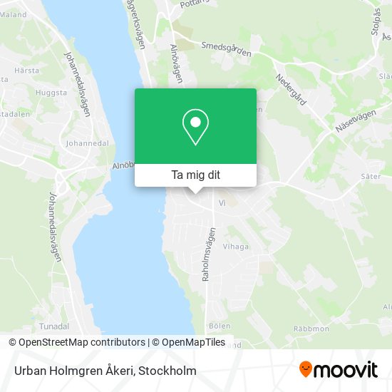 Urban Holmgren Åkeri karta