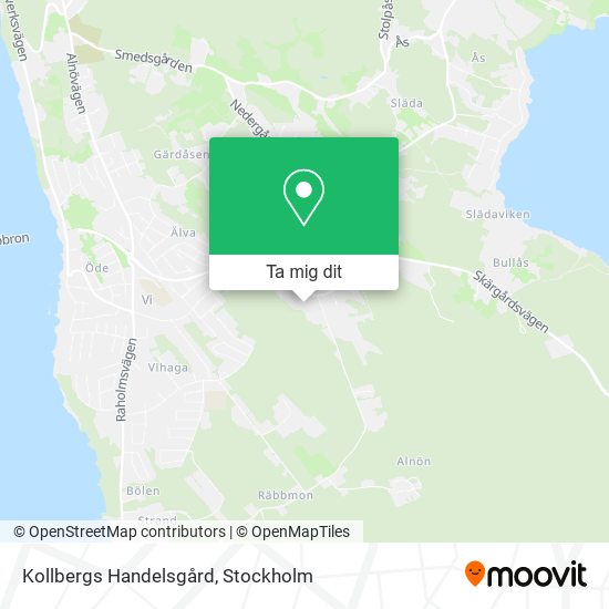 Kollbergs Handelsgård karta