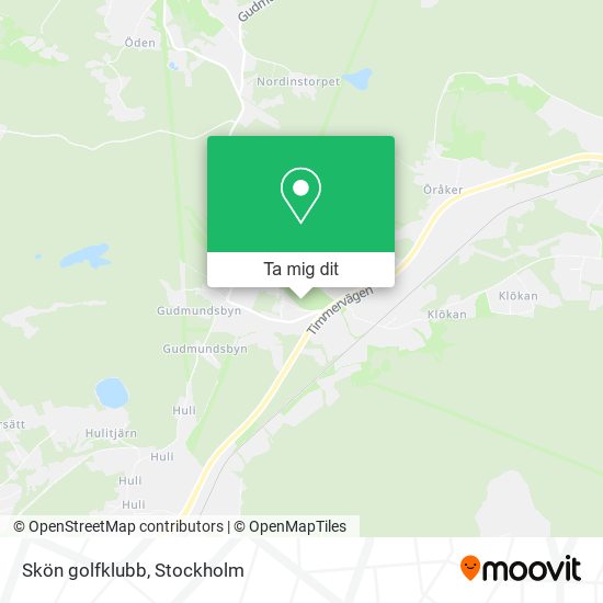 Skön golfklubb karta