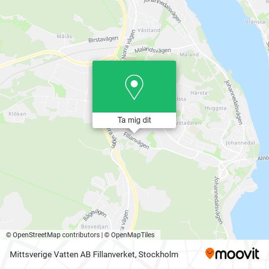 Mittsverige Vatten AB Fillanverket karta