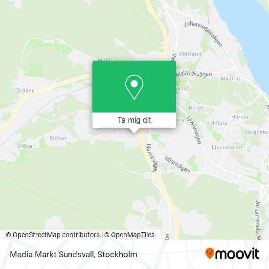 Media Markt Sundsvall karta