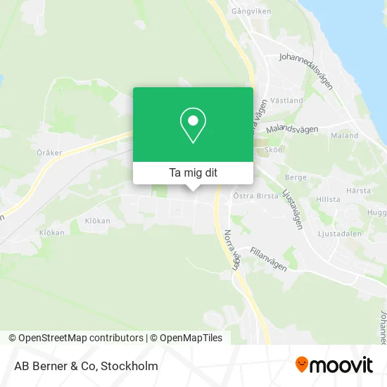 AB Berner & Co karta