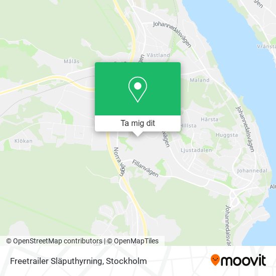Freetrailer Släputhyrning karta