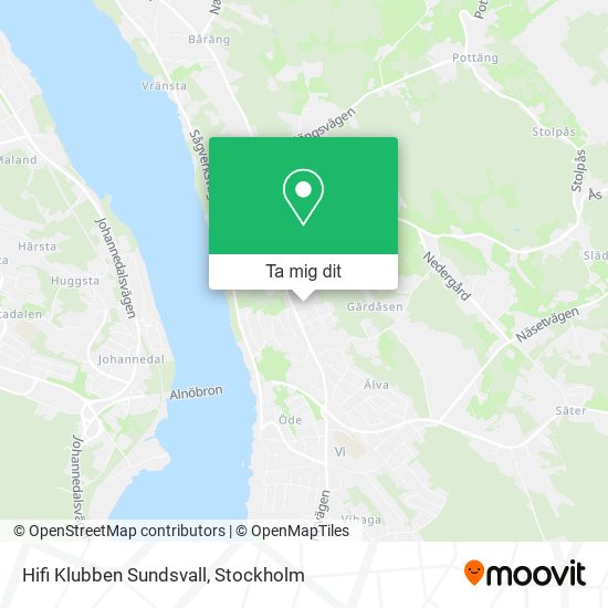 Hifi Klubben Sundsvall karta