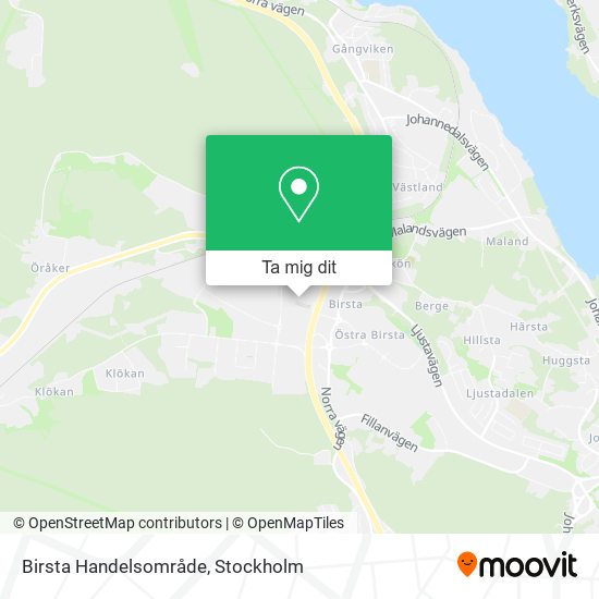 Birsta Handelsområde karta