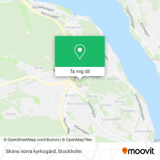 Sköns norra kyrkogård karta