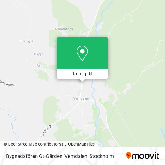 Bygnadsfören Gt-Gården, Vemdalen karta