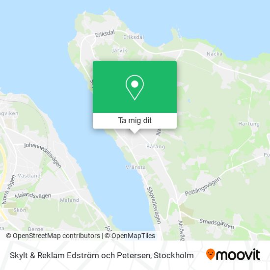 Skylt & Reklam Edström och Petersen karta
