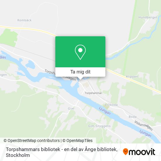 Torpshammars bibliotek - en del av Ånge bibliotek karta