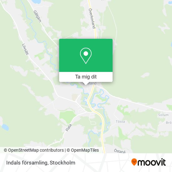 Indals församling karta