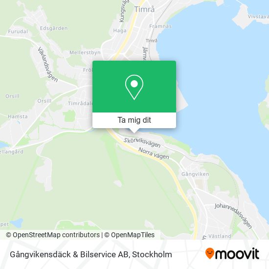 Gångvikensdäck & Bilservice AB karta
