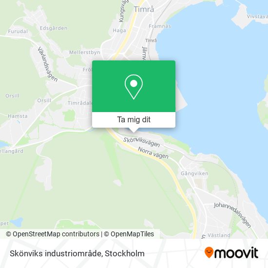 Skönviks industriområde karta