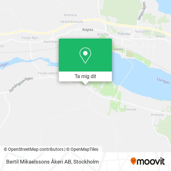 Bertil Mikaelssons Åkeri AB karta