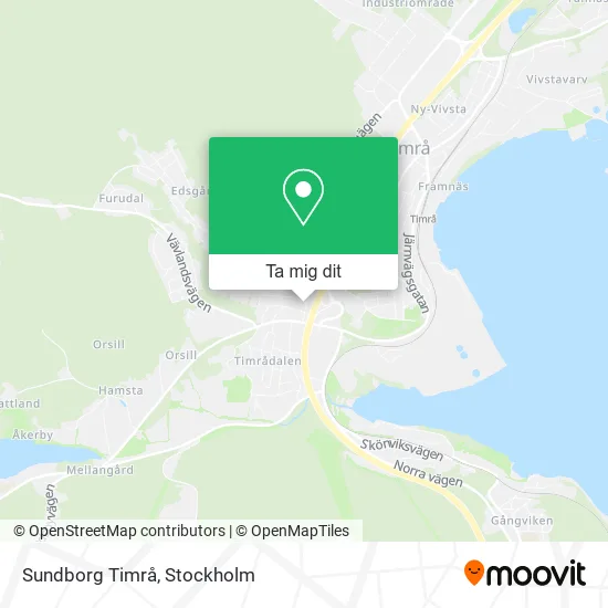 Sundborg Timrå karta