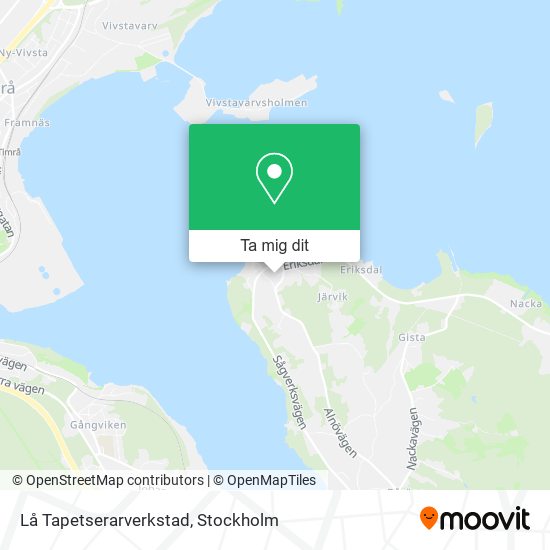 Lå Tapetserarverkstad karta