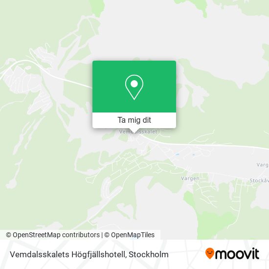 Vemdalsskalets Högfjällshotell karta