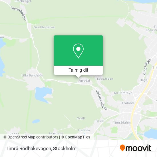 Timrå Rödhakevägen karta