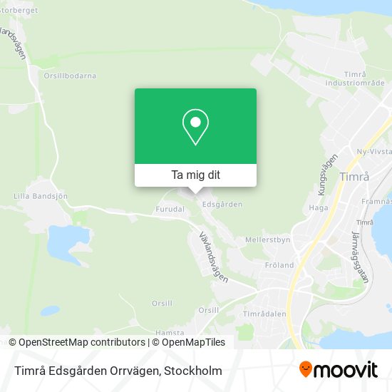Timrå Edsgården Orrvägen karta