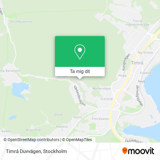Timrå Duvvägen karta