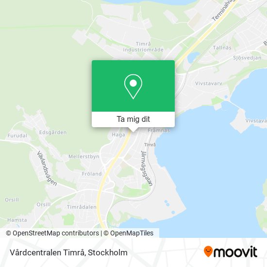 Vårdcentralen Timrå karta