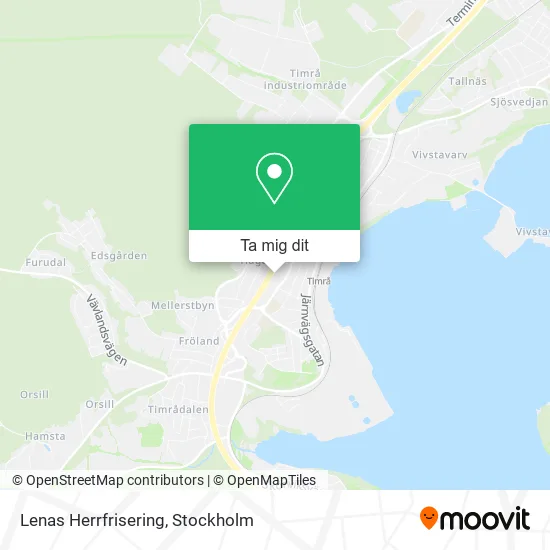 Lenas Herrfrisering karta