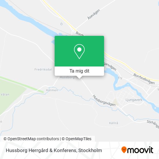 Hussborg Herrgård & Konferens karta