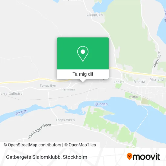 Getbergets Slalomklubb karta