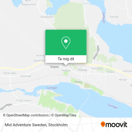 Mid Adventure Sweden karta