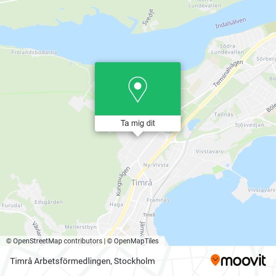 Timrå Arbetsförmedlingen karta