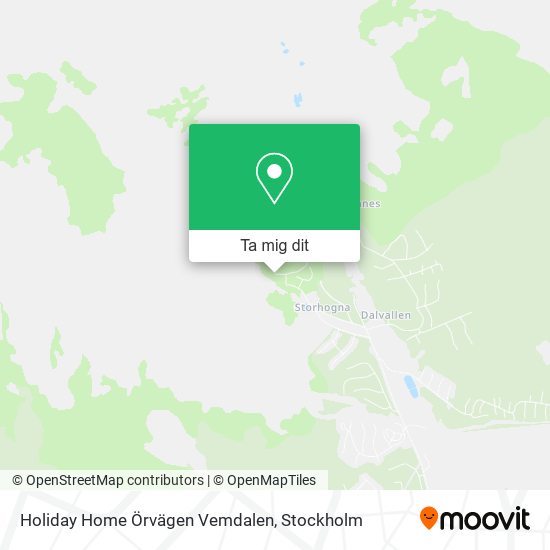 Holiday Home Örvägen Vemdalen karta