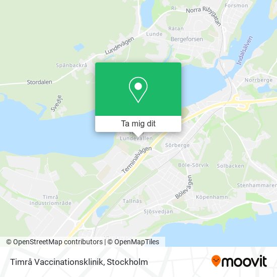 Timrå Vaccinationsklinik karta
