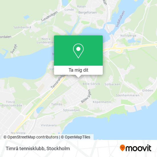 Timrå tennisklubb karta