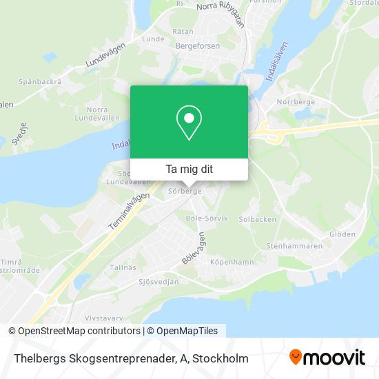 Thelbergs Skogsentreprenader, A karta